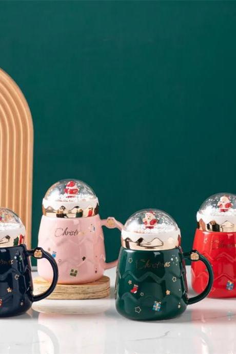 Festive Holiday Snow Globe Mugs Collection