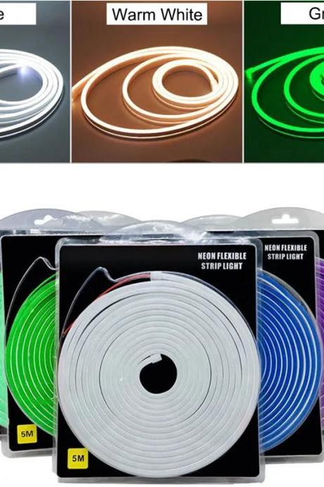 Flexible Neon Led Strip Lights 5m Waterproof Multi-color