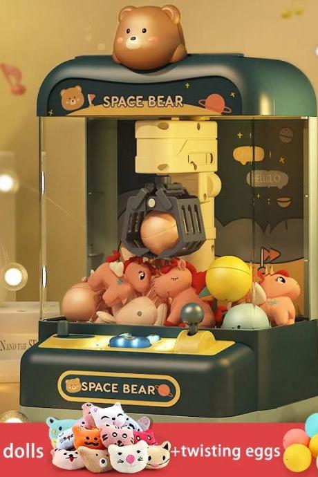 Space Bear Themed Claw Machine With Light-up Feature