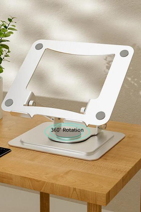 Adjustable 360 Rotating Laptop Stand With Phone Holder