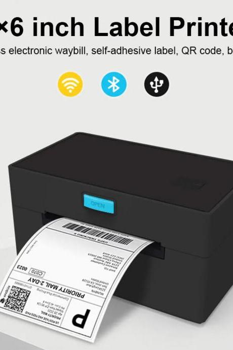 Wireless 4x6 Thermal Label Printer Qr Barcode Connectivity