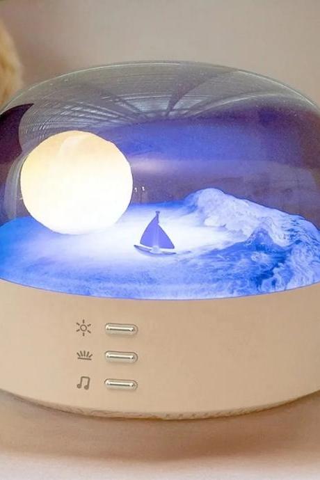 Ocean Projection Led Night Light With Soothing Music