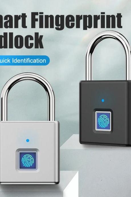 Biometric Fingerprint Security Padlock Quick Unlock Durable
