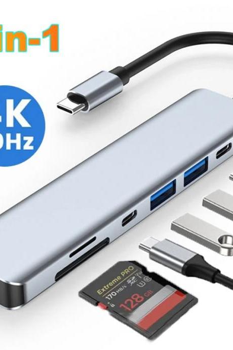 7-in-1 Usb-c Hub Adapter With 4k Hdmi Output