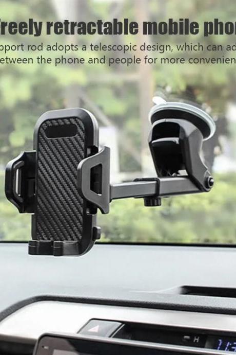 Adjustable Car Dashboard Mobile Phone Holder With Telescopic Arm