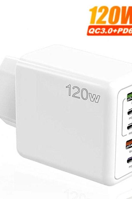 120w Universal Fast Charging Usb-c Wall Charger