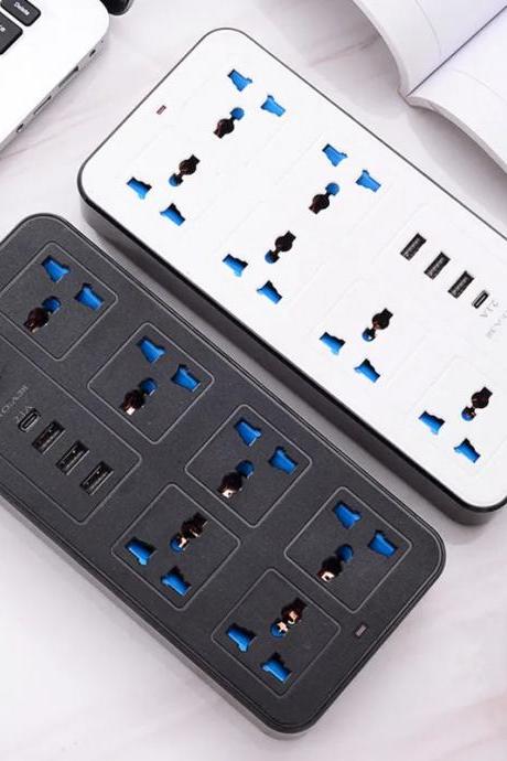 12-outlet Surge Protector Power Strip With Usb Ports