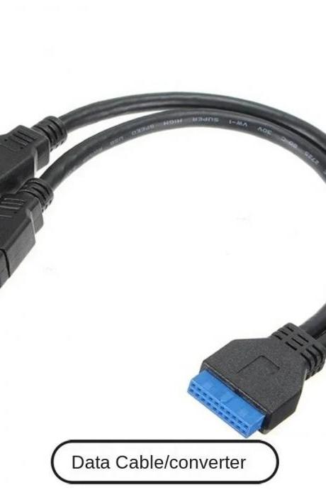 Usb 30 To Dual Female Port Data Cable Adapter
