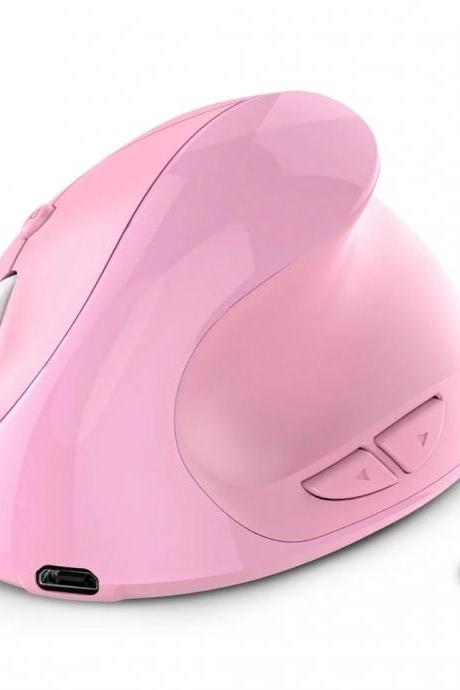 Ergonomic Wireless Vertical Mouse 24ghz Pink Usb