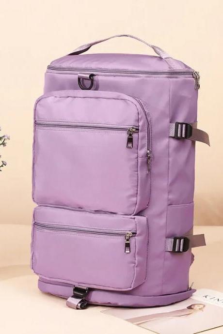 Large Capacity Lightweight Travel Backpack In Lavender