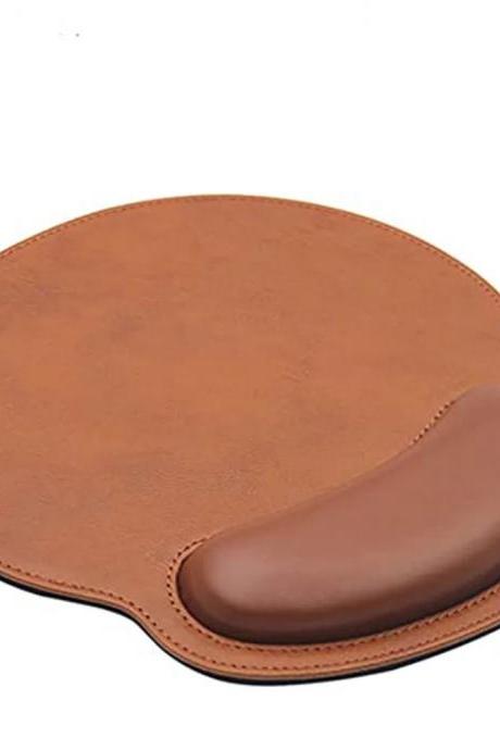 Ergonomic Leather Mouse Pad With Wrist Support End