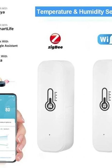 Smart Wifi Zigbee Temperature Humidity Sensor With App