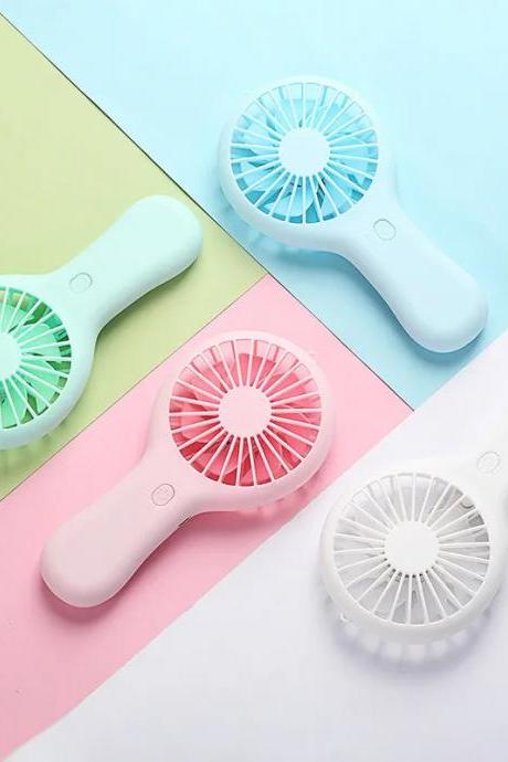Portable Mini Handheld Fan With Usb Rechargeable Battery