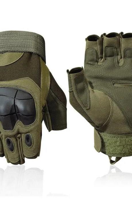 Tactical Military Half-finger Gloves Protective Gear Army