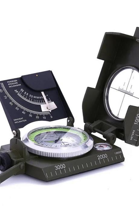 Professional Military Compass With Inclinometer Outdoor Navigation