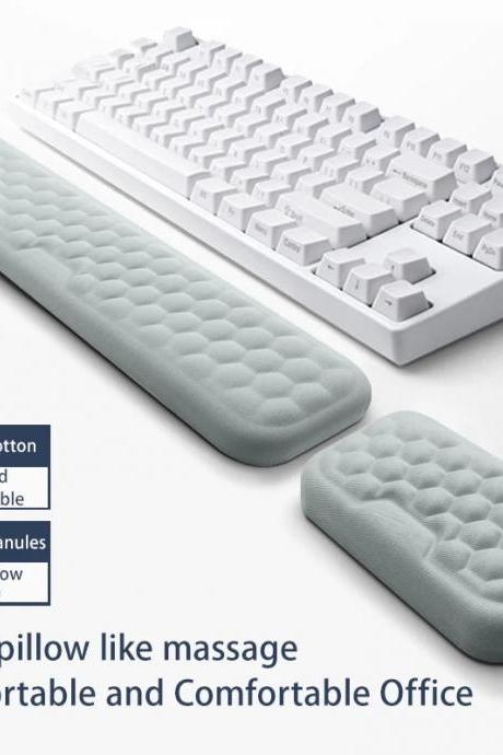 Ergonomic Memory Foam Keyboard Wrist Rest Pad Set