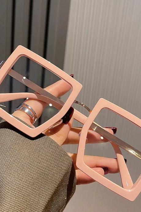 Oversized Square Frame Fashion Sunglasses Unisex Eyewear