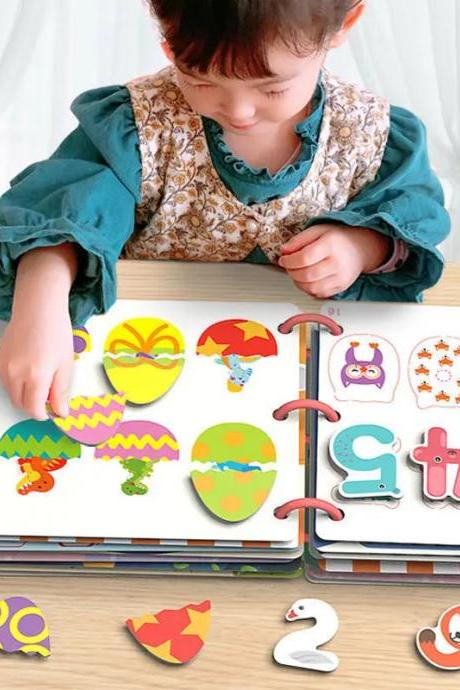 Colorful Wooden Puzzle Educational Toy For Toddlers