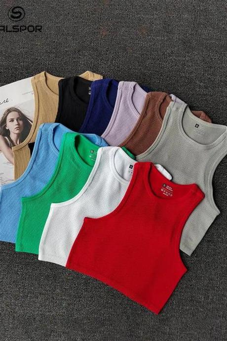 Womens Ribbed Cotton Sleeveless Tank Top Variety Pack