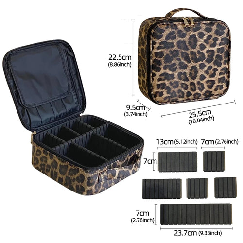 Pu Leather Cosmetic Bag For Women Multi-functional..