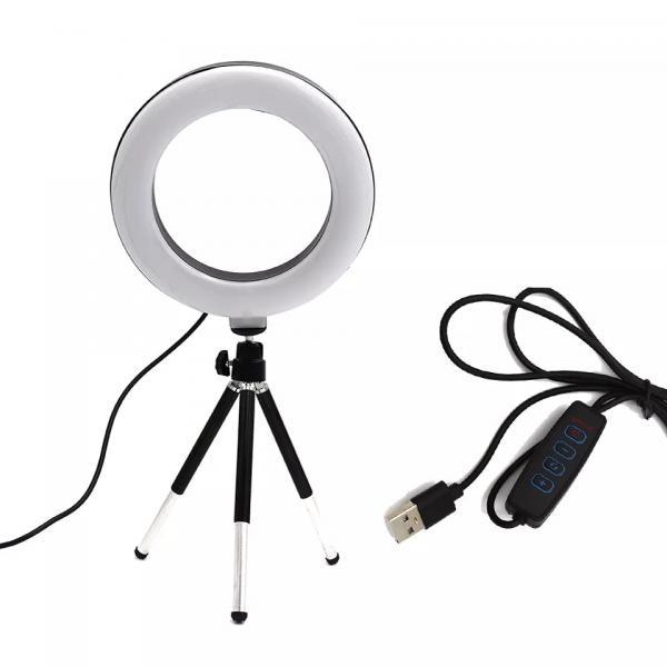 LED Ring Light with Stand and USB Controller