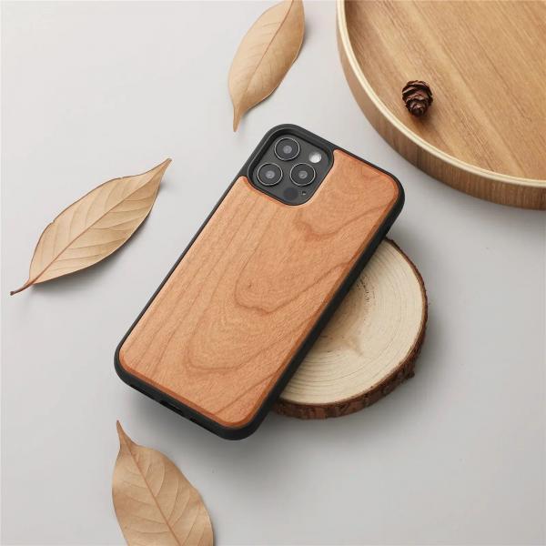 Elegant Wooden Grain Protective iPhone Case Cover