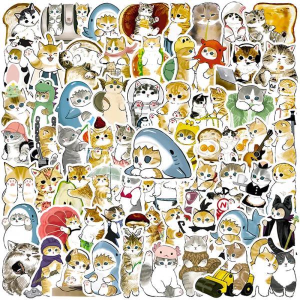 Assorted Cute Cat Stickers Pack for All Ages