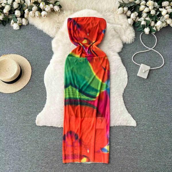 Bohemian Hooded Towel Poncho Vibrant Beach Cover-Up