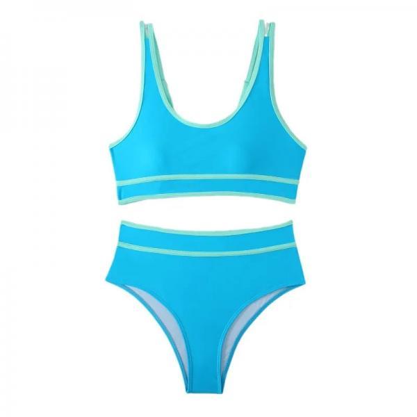 'The Emerald' - Silky Green Two-piece Bikini Set main image 1