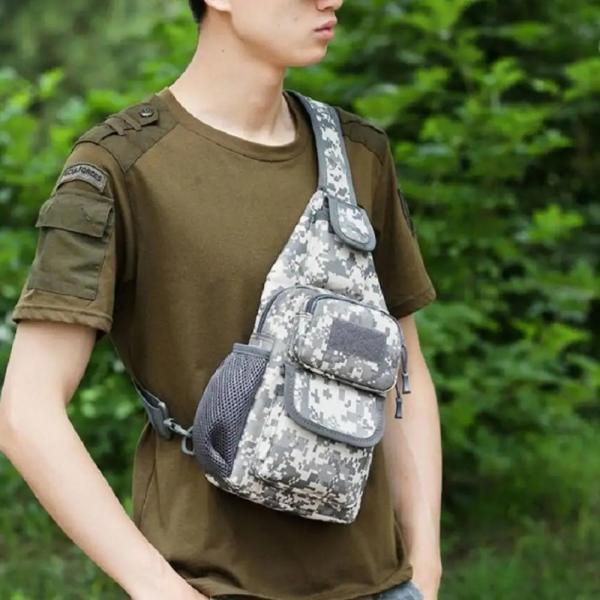 Tactical Military Sling Bag Digital Camo Outdoor Pack