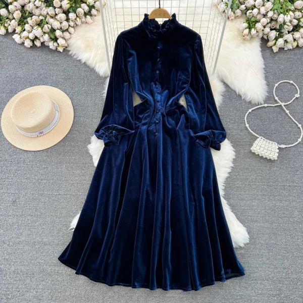 ALMA DRESS - NAVY BLUE