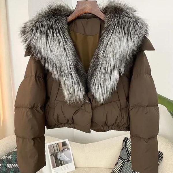 Olia Puffer Jacket in Dark Leaf main image 1