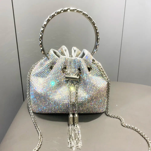 Rhinestone Bucket Bag