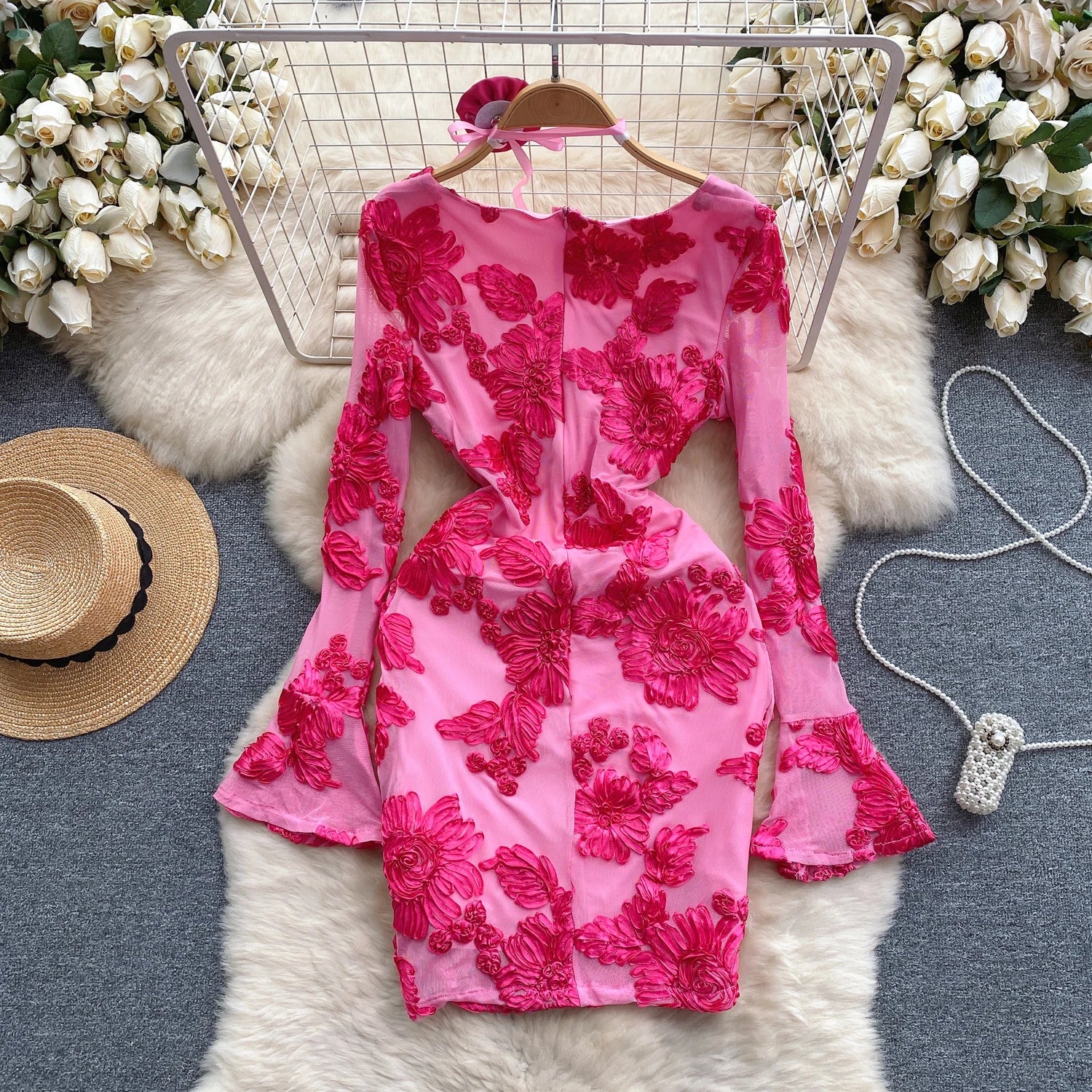 Chanté - Duva Dress in Lace Pink (Women Dress)