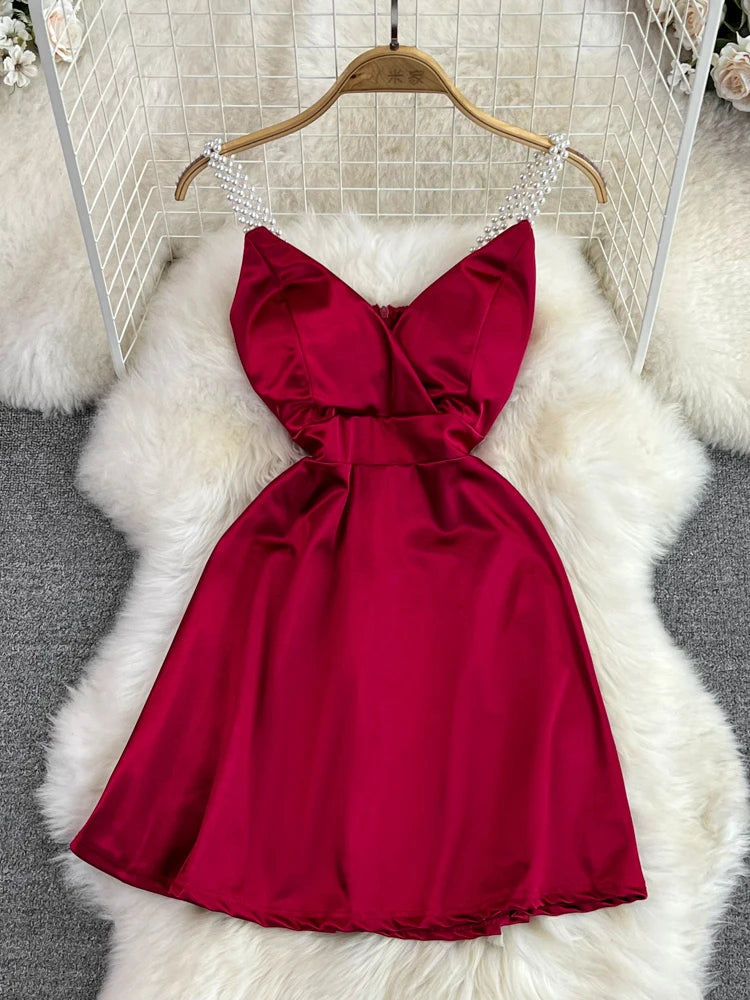 white short graduation dresses WEDTREND Women Strapless Dress With Ruffles A Line Sabrina Carpenter's Pink McQueen backless cocktail dresses Color:Navy/Blue