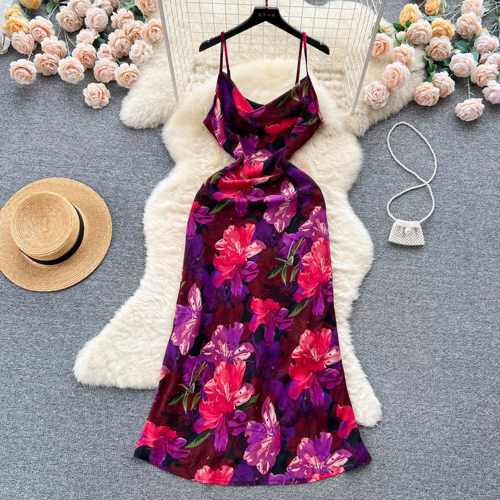Farren Midi Slit Cowl Cami Dress main image 1