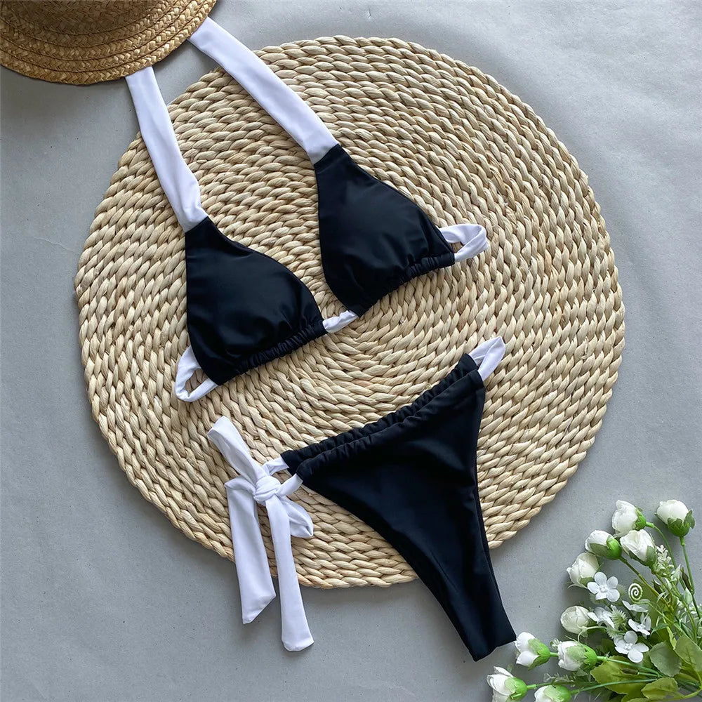 AZURE - TWO PIECE WHITE BIKINI SET