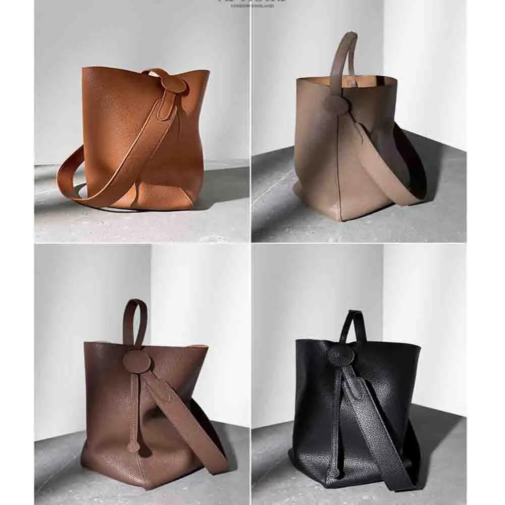 TIE TOP BUCKET BAG WITH TASSELS OTTOMAN OPULENCE