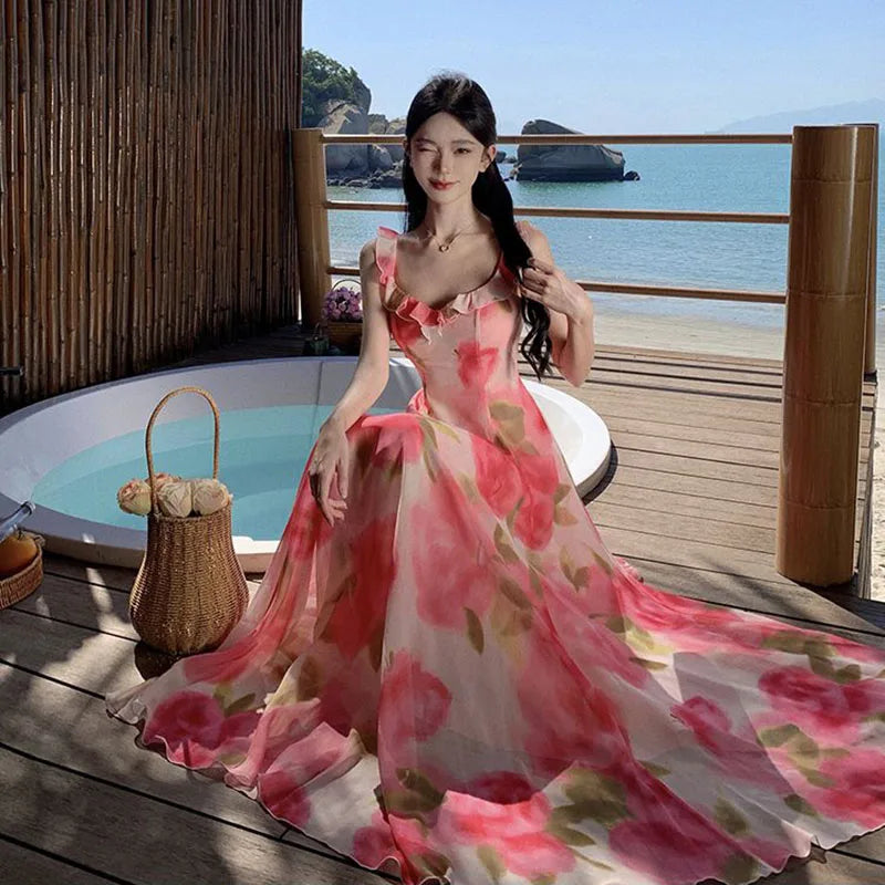 Florala Maxi Dress Summer Sand