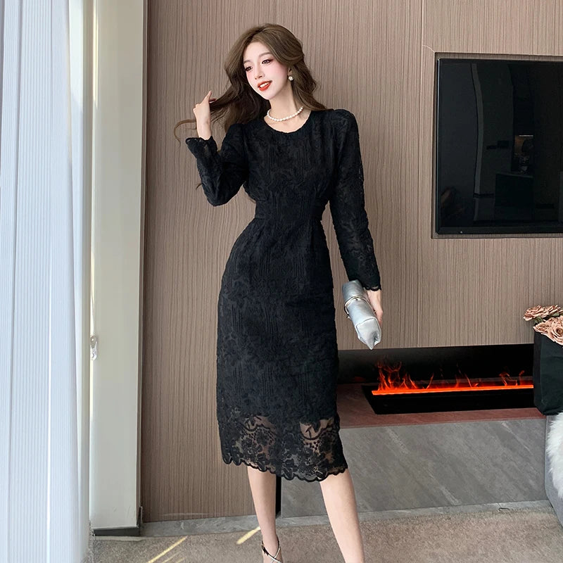 Lotus - Elegant pleated evening midi dress for women main image 1