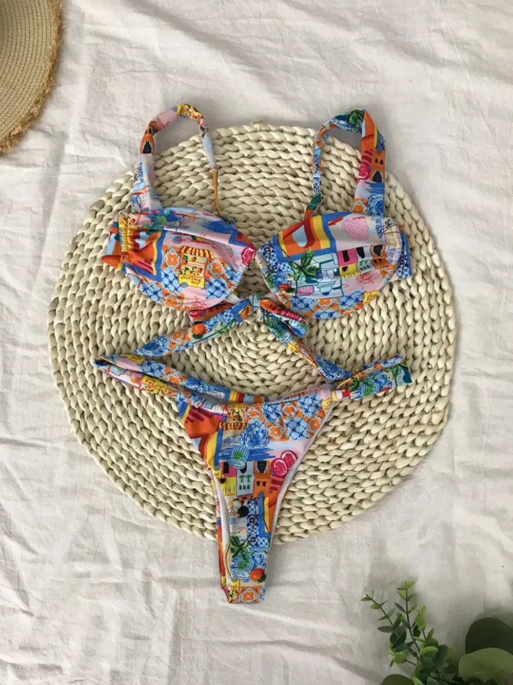 Floral beach set (blue)