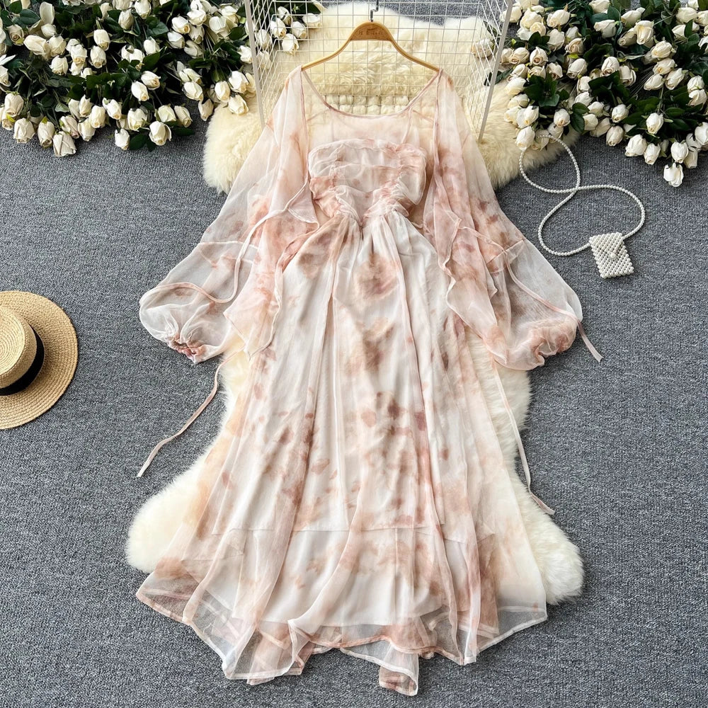 Bayleigh Sheer Flower Maxi Dress main image 0