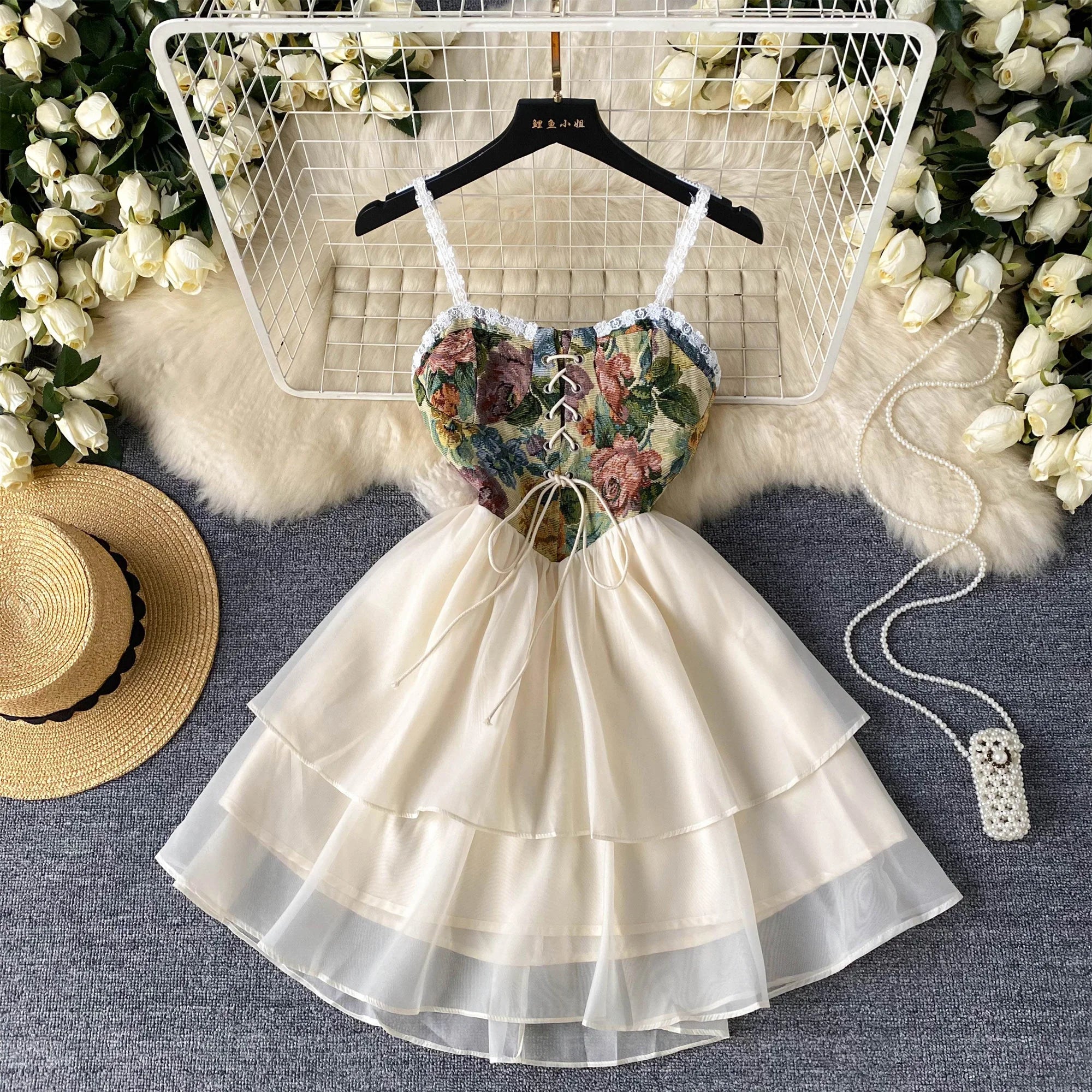 red white polka dot dress May Crossover Bust In and Dots White Beach Dresses for Color:Whitewash Winter Wedding