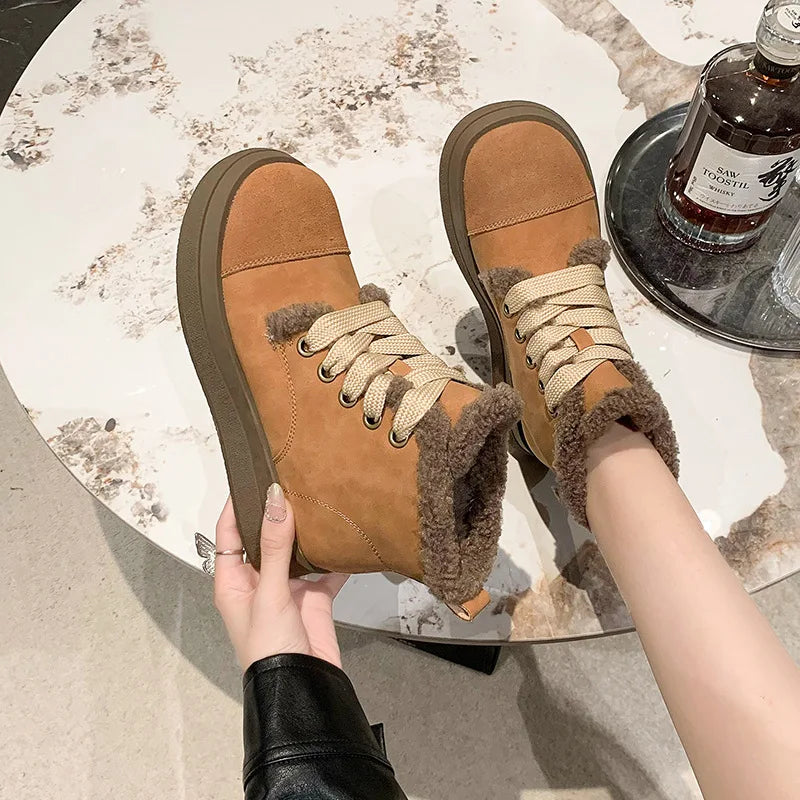 Cozy Womens Faux Fur Lined Winter Boots on Luulla
