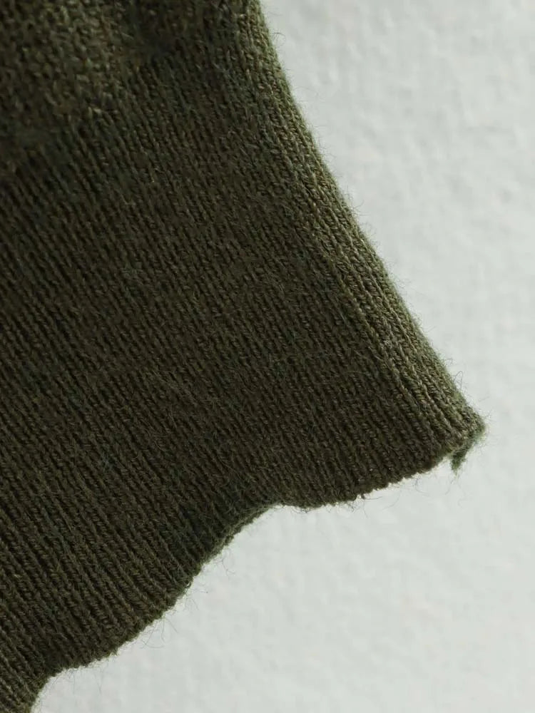 Olive Picasso Knit Sweater